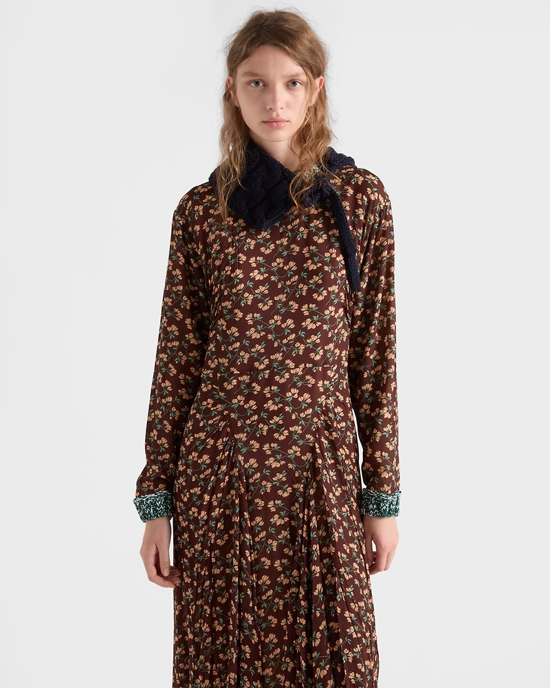Printed georgette dress