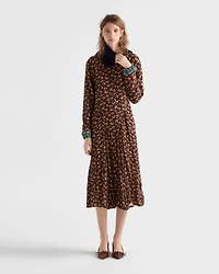 Printed georgette dress