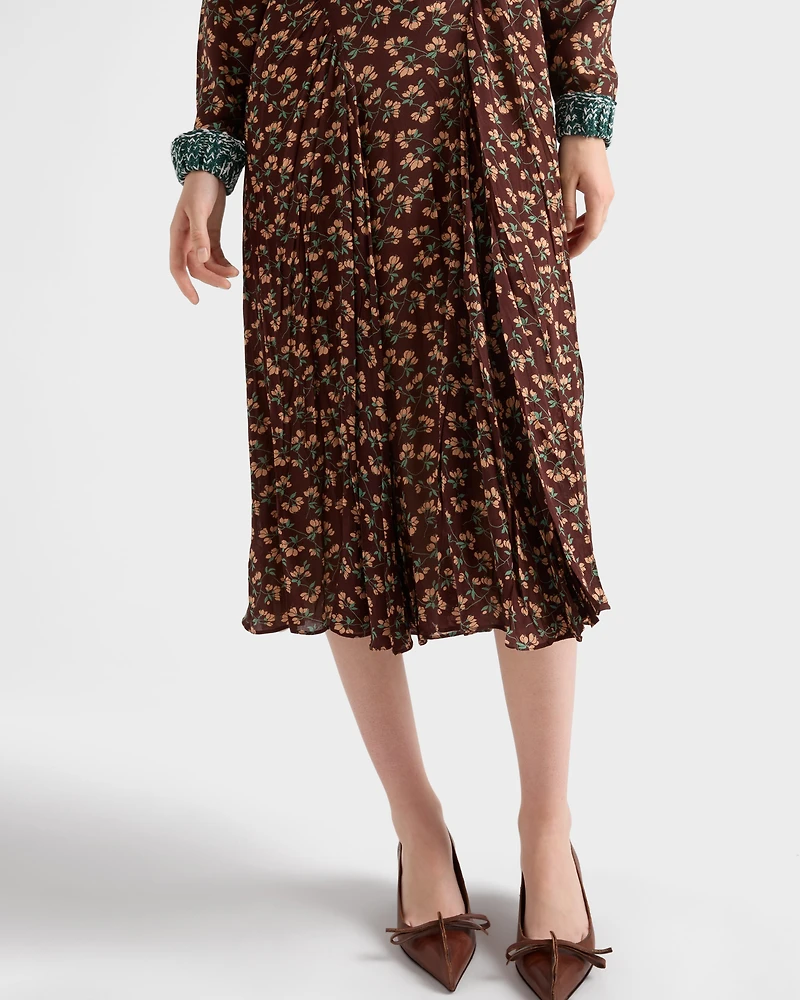 Printed georgette dress