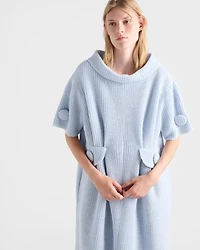 Mouliné wool knit dress