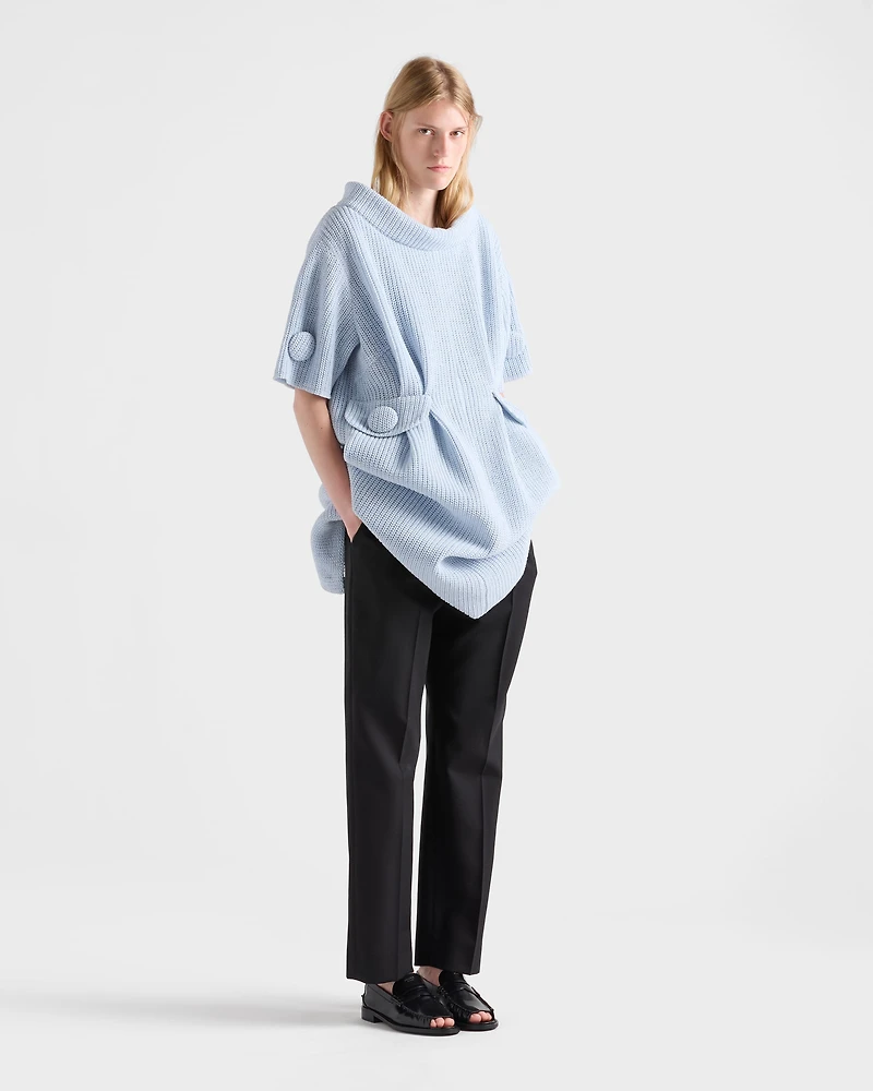 Mouliné wool knit dress