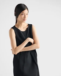 Natté fabric mini-dress