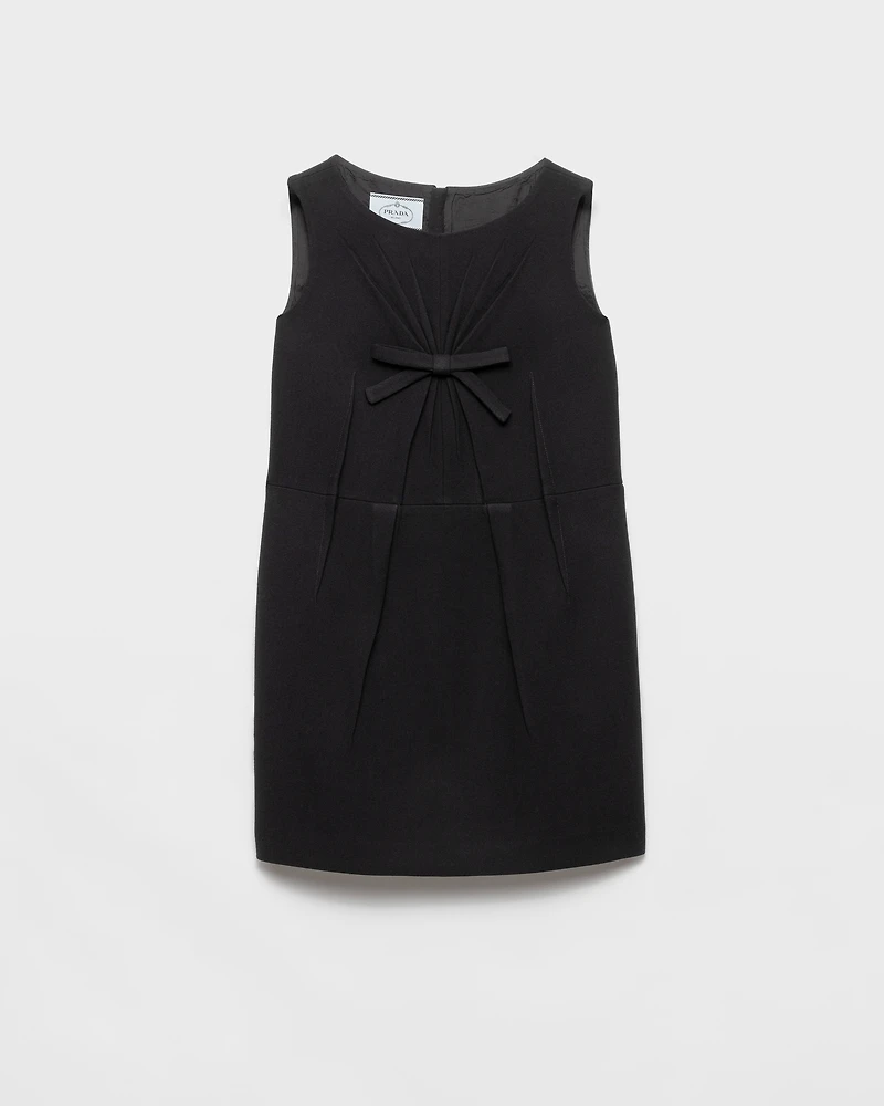 Natté fabric mini-dress