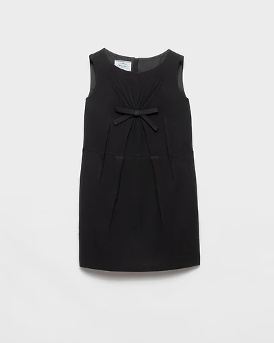 Natté fabric mini-dress