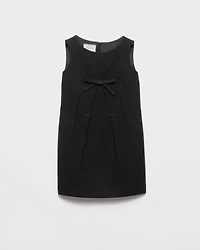 Natté fabric mini-dress