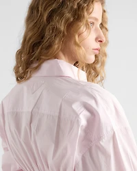 Poplin shirt with smocking