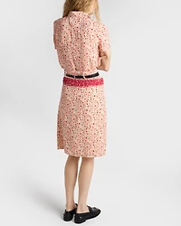 Floral print georgette shirt