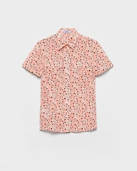 Floral print georgette shirt