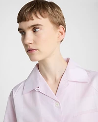Cotton shirt a check pattern