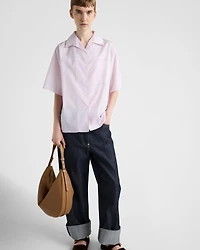 Cotton shirt a check pattern