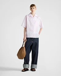 Cotton shirt a check pattern