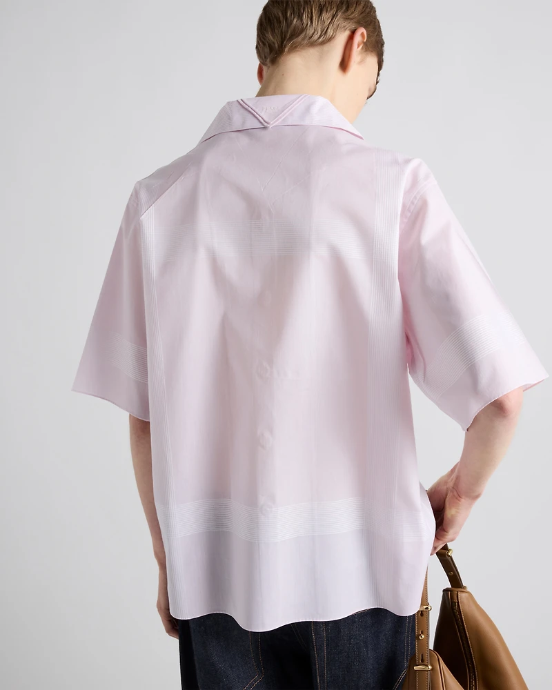 Cotton shirt a check pattern