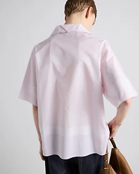 Cotton shirt a check pattern