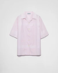 Cotton shirt a check pattern