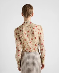 Printed chiffon shirt