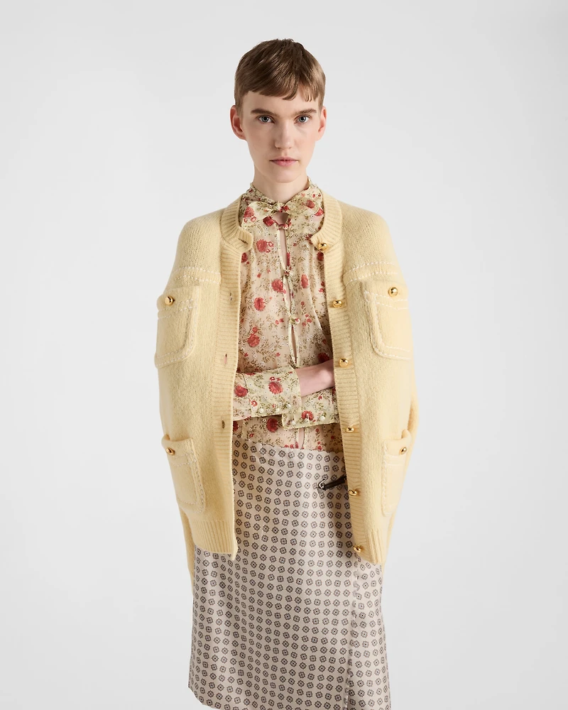 Printed chiffon shirt