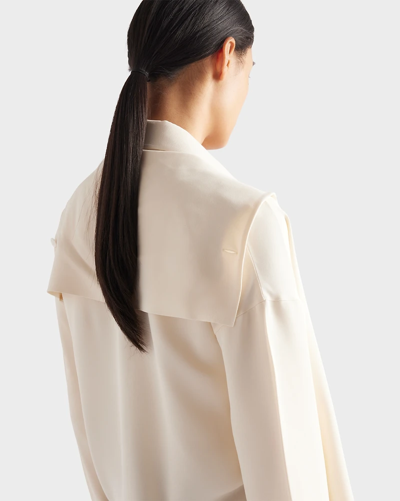 Silk broadcloth shirt