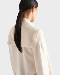 Silk broadcloth shirt