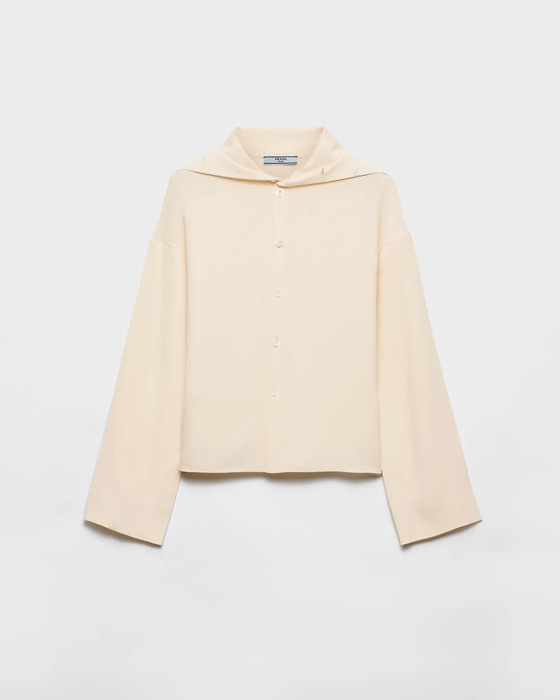 Silk broadcloth shirt
