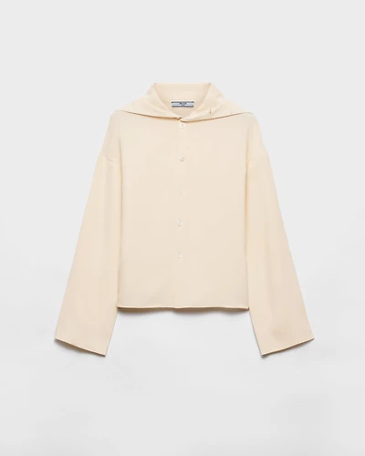 Silk broadcloth shirt