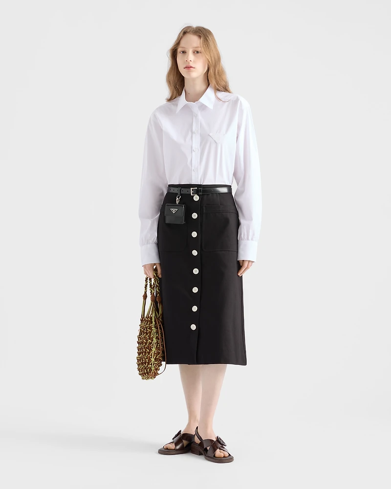Cotton poplin shirt