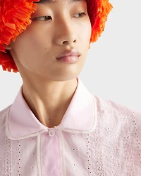 Embroidered batiste shirt