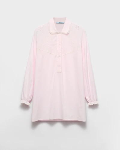 Embroidered batiste shirt