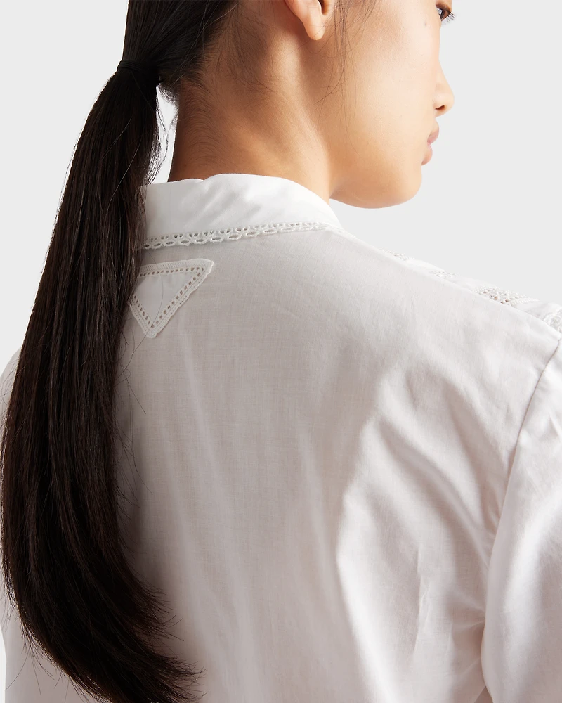 Embroidered batiste shirt