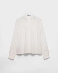 Embroidered batiste shirt