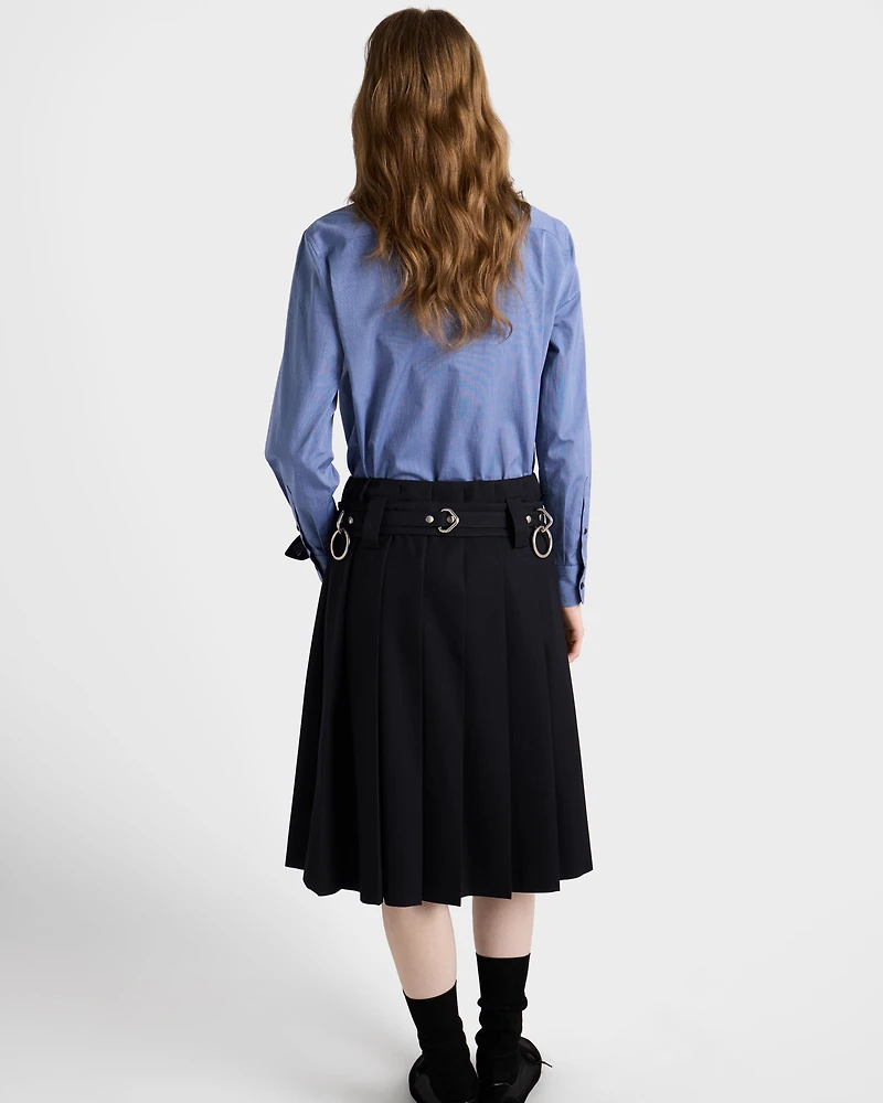 Embroidered fil-à-fil shirt