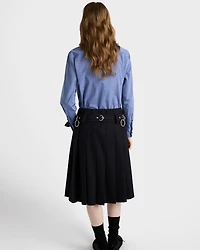 Embroidered fil-à-fil shirt
