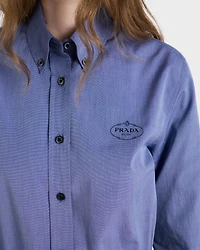 Embroidered fil-à-fil shirt