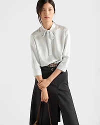 Satin crepe shirt