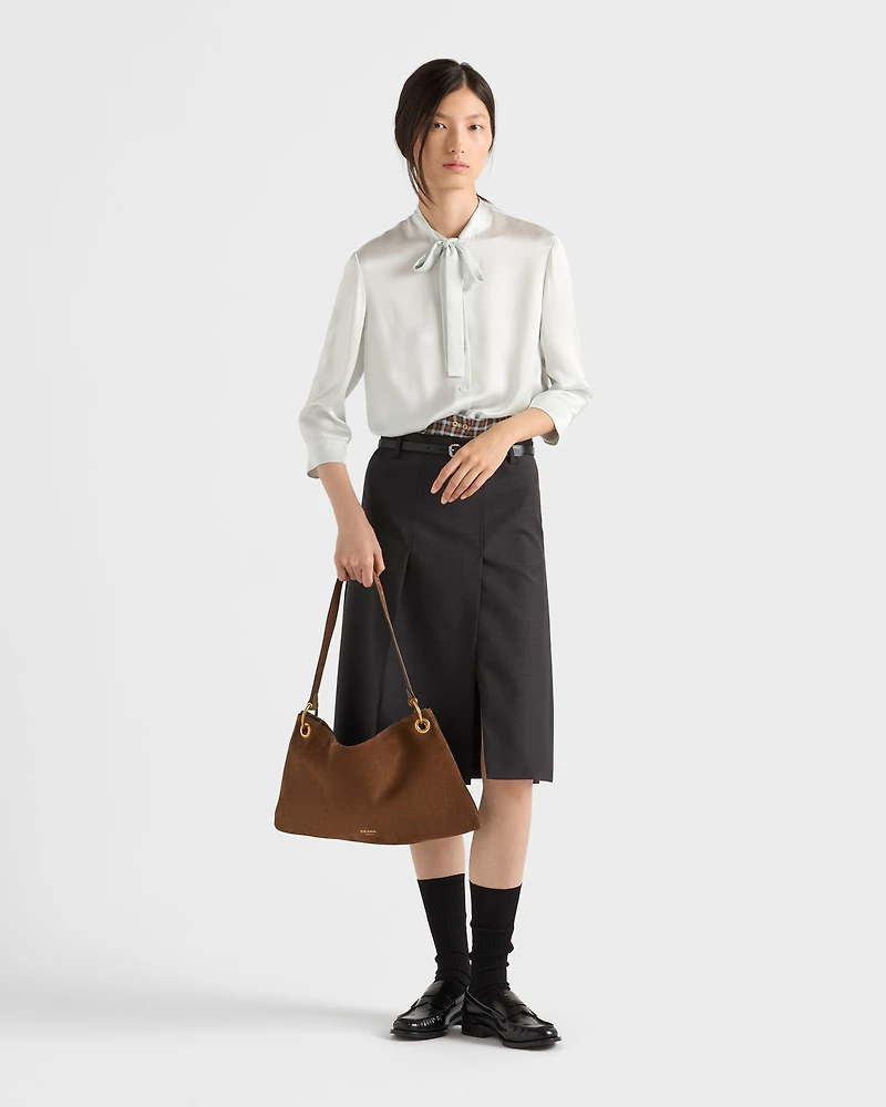 Satin crepe shirt