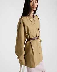 Oversized cotton shirt