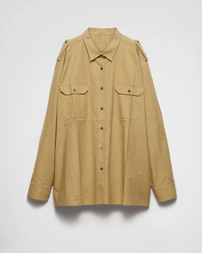 Oversized cotton shirt