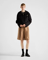 Lightweight cashgora blouson jacket