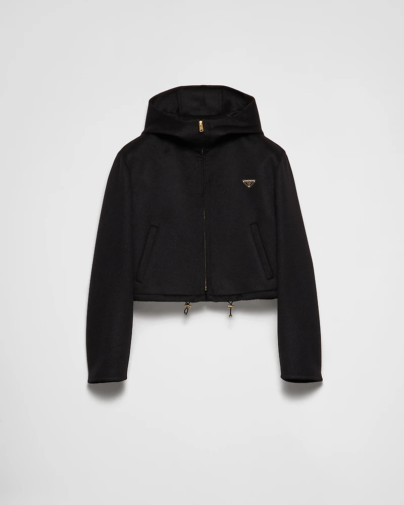 Lightweight cashgora blouson jacket