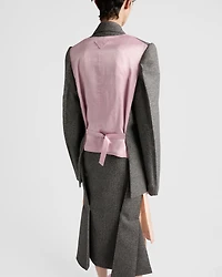 Double-breasted Prince of Wales checked jacket
