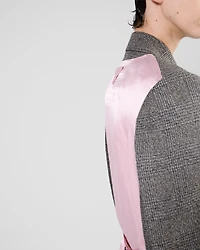Double-breasted Prince of Wales checked jacket