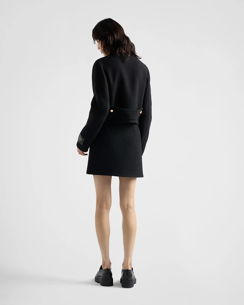 Double-breasted twill jacket