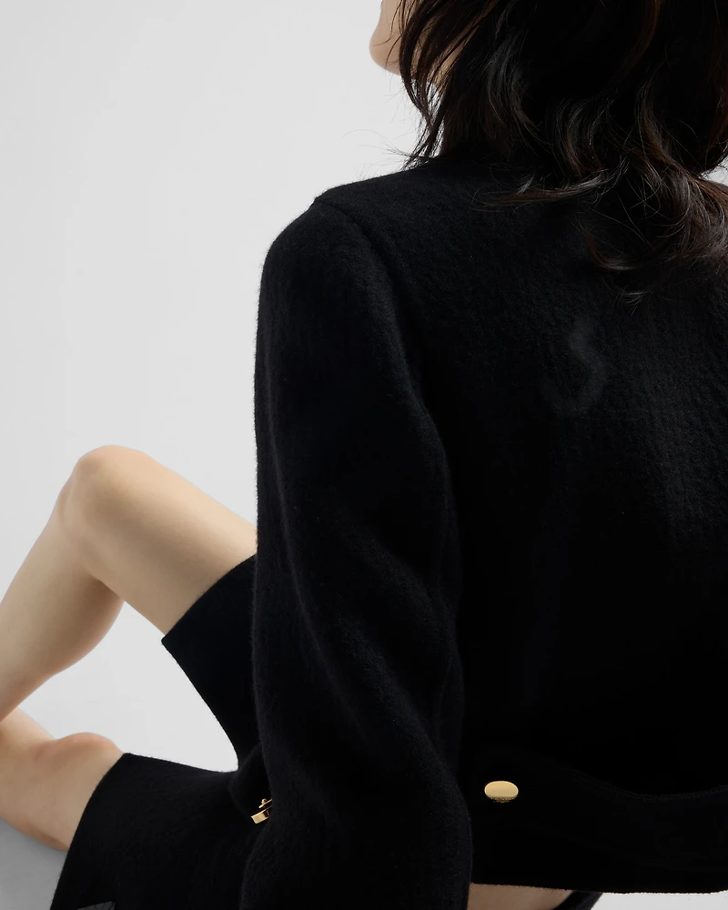 Double-breasted twill jacket