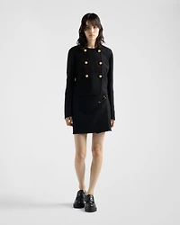Double-breasted twill jacket