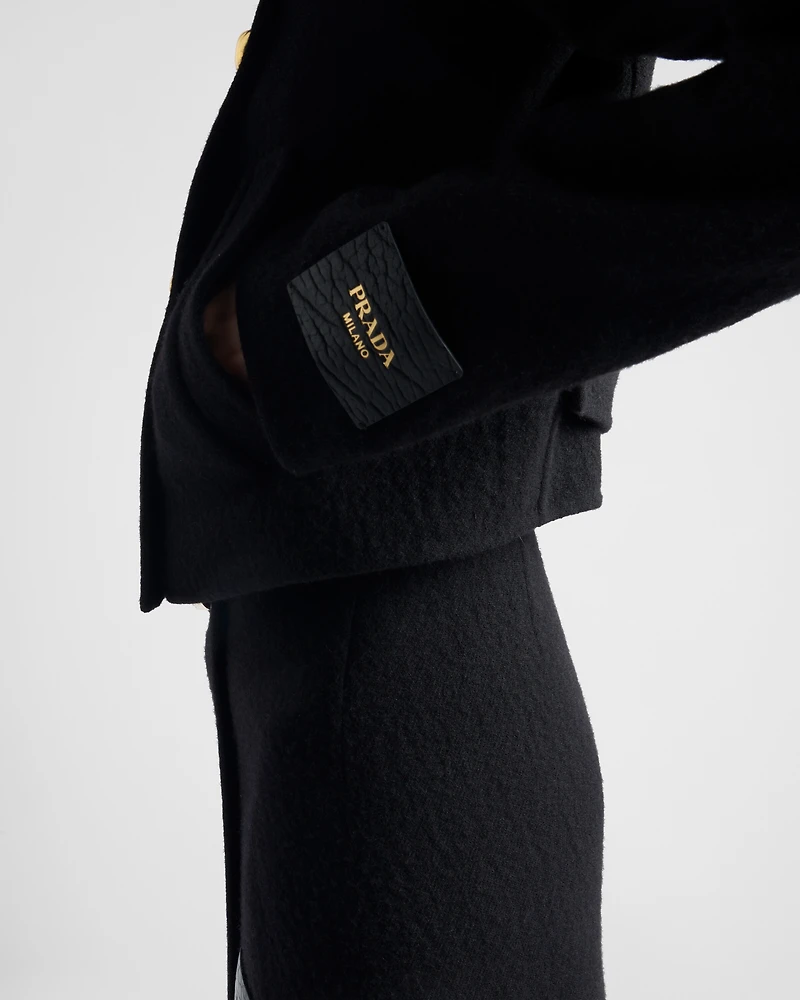 Double-breasted twill jacket