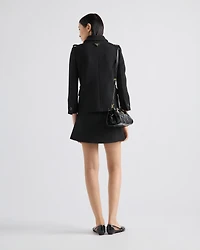 Double-breasted natté jacket