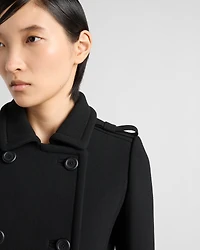 Double-breasted natté jacket