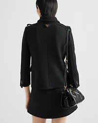 Double-breasted natté jacket