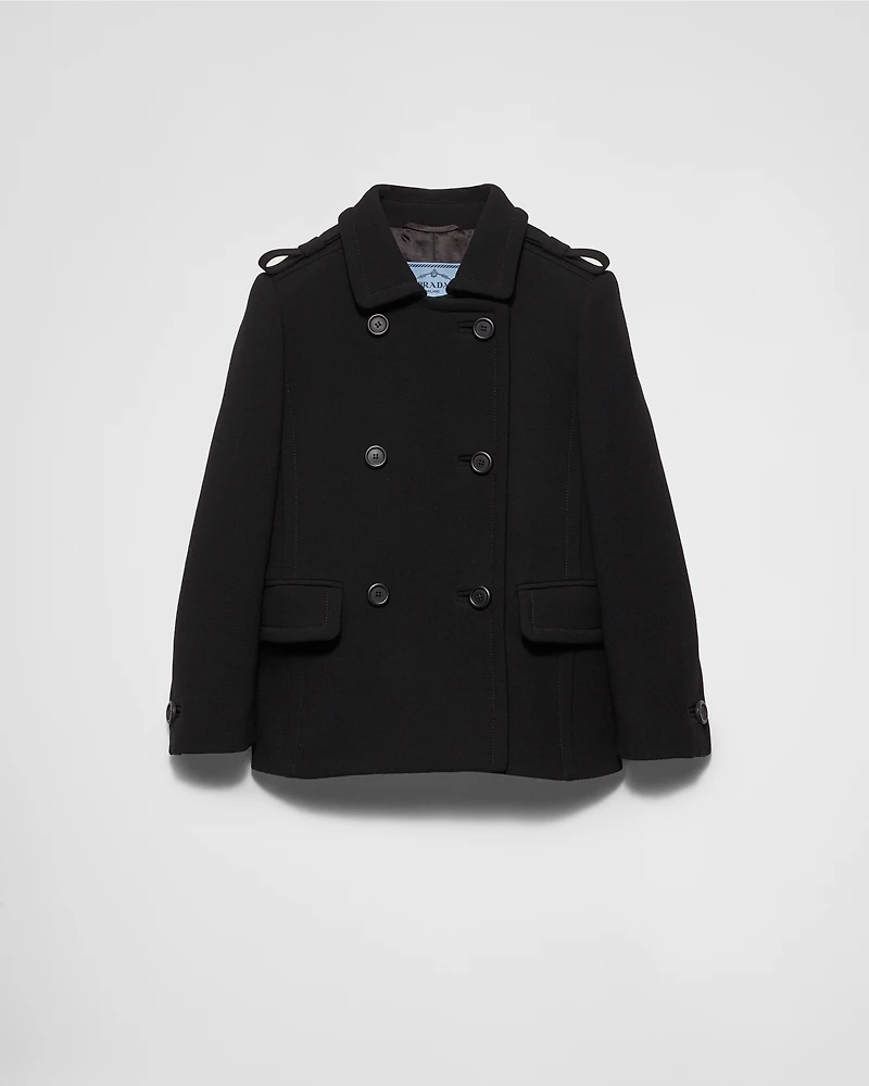 Double-breasted natté jacket