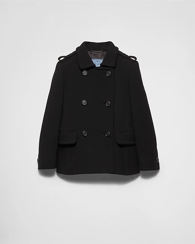 Double-breasted natté jacket