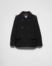 Double-breasted natté jacket